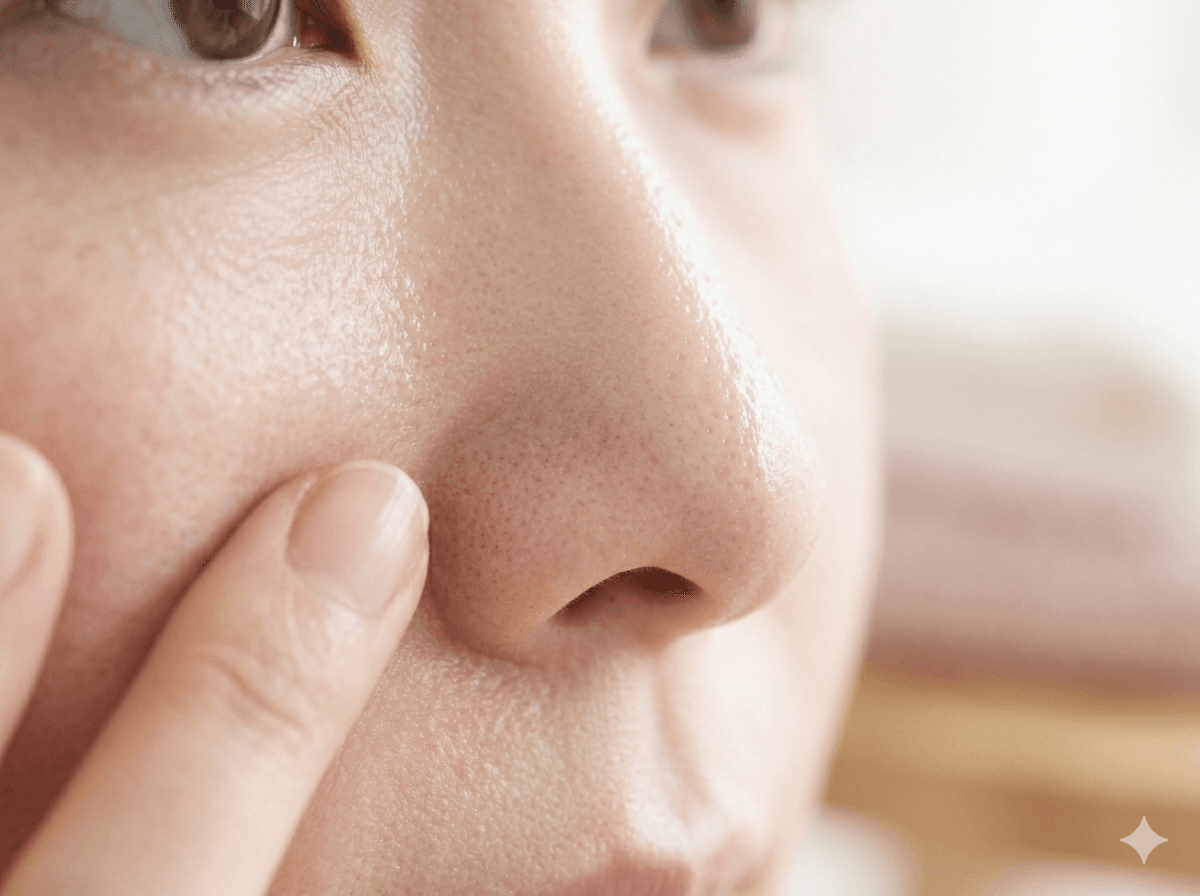 開き毛穴のイメージ