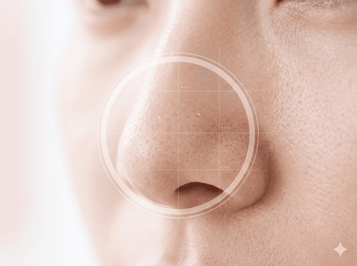 毛穴タイプ診断のスキャンイメージ
